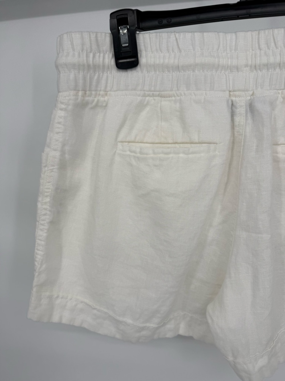 Athleta Cabo Linen 4” Shorts 10 Pull On Drawstring Summer Beach Resort Shorts‎ - Picture 6 of 14
